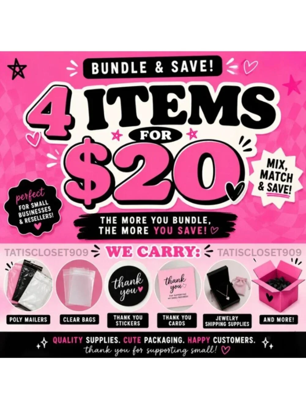 4 Items For 20 Bundle